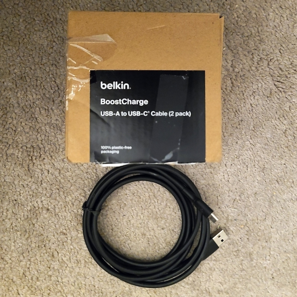 BRAND NEW - Belkin - 2m USB-A to USB-C Cell Phone Cellphone BoostCharge Charger
